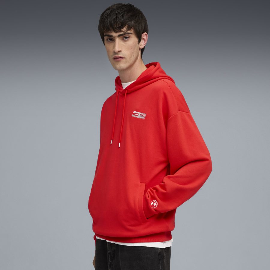 Sweat à capuche BMW 50 Years 3 Series, rouge, unisexe