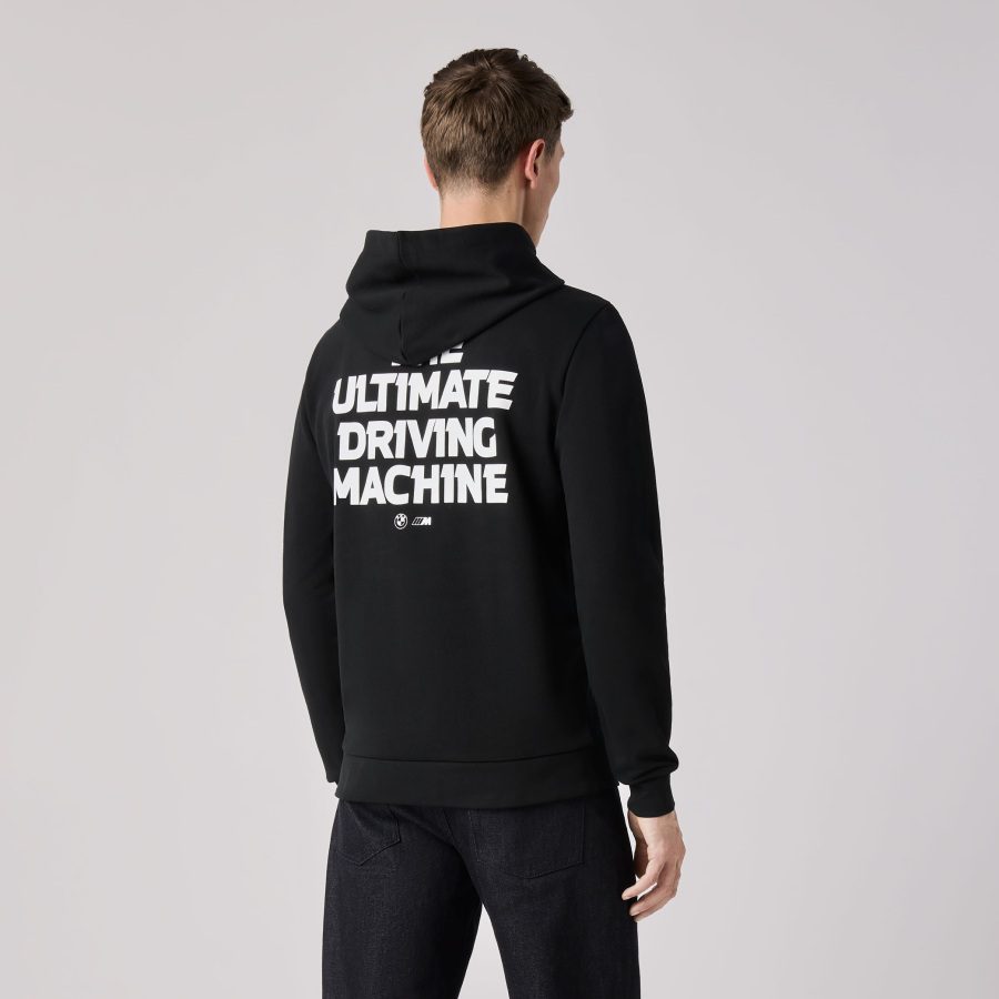 Sweat à capuche BMW M « The Ultimate Driving Machine », noir, unisexe
