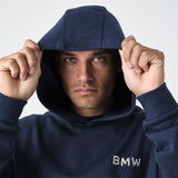 Sweat à capuche unisexe avec logo BMW, bleu, unisexe