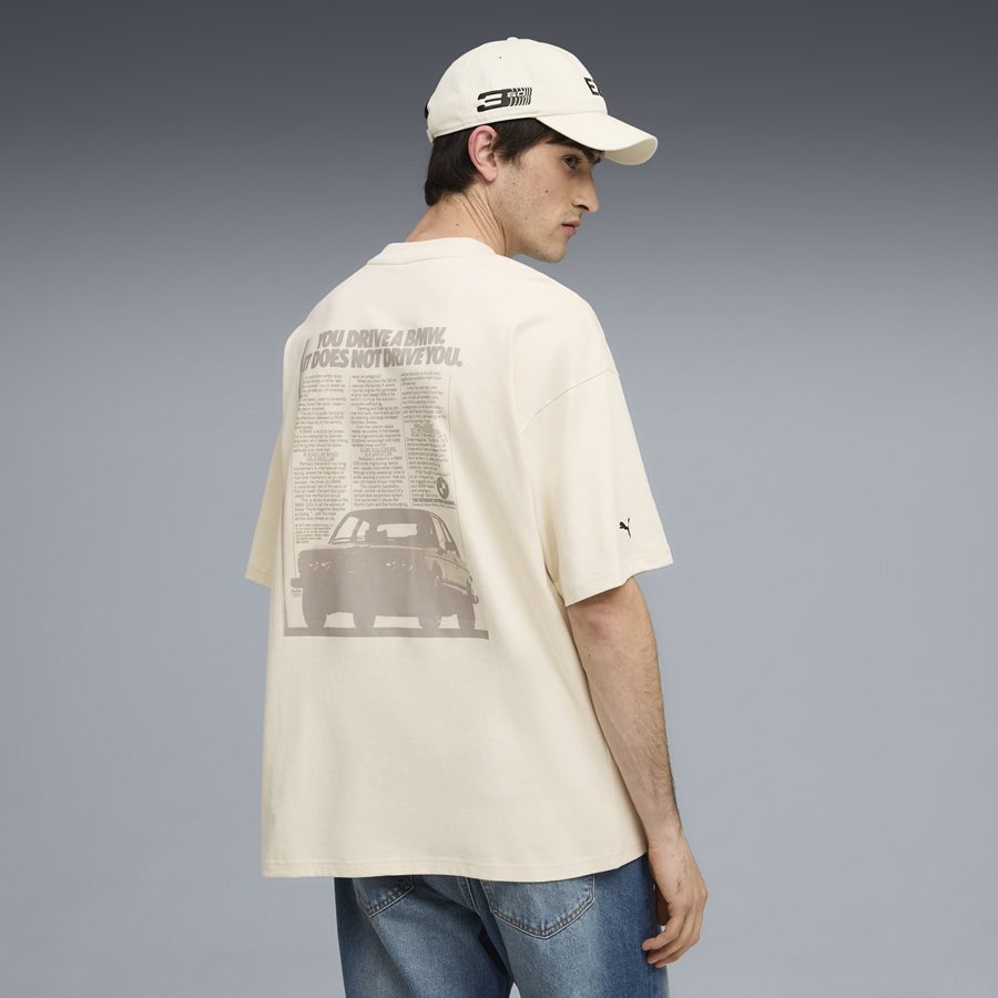 T-shirt BMW E21, beige, unisexe