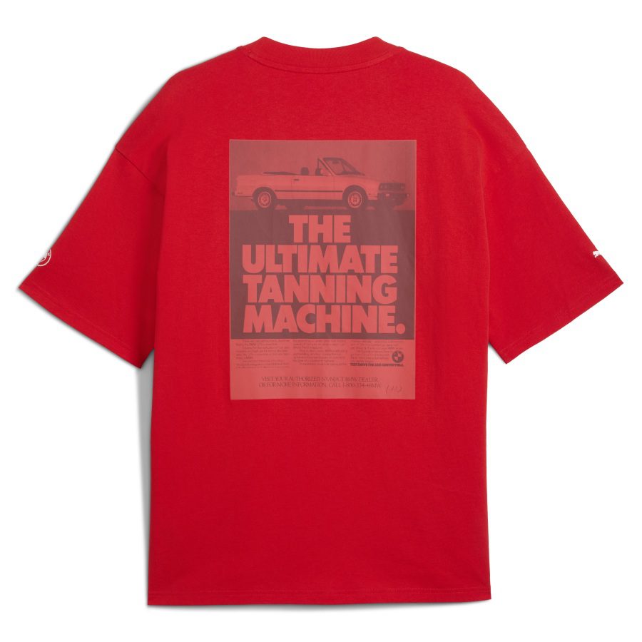 T-shirt BMW E30, rouge, unisexe