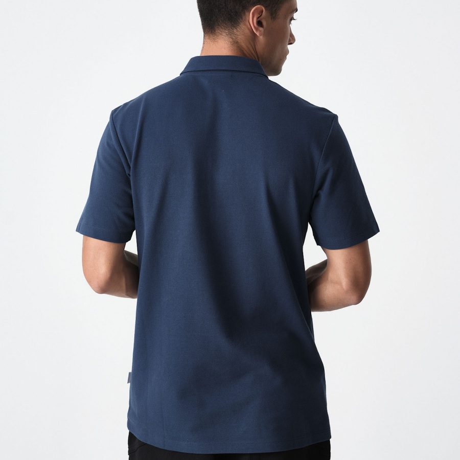 Polo BMW Wordmark, bleu, unisexe