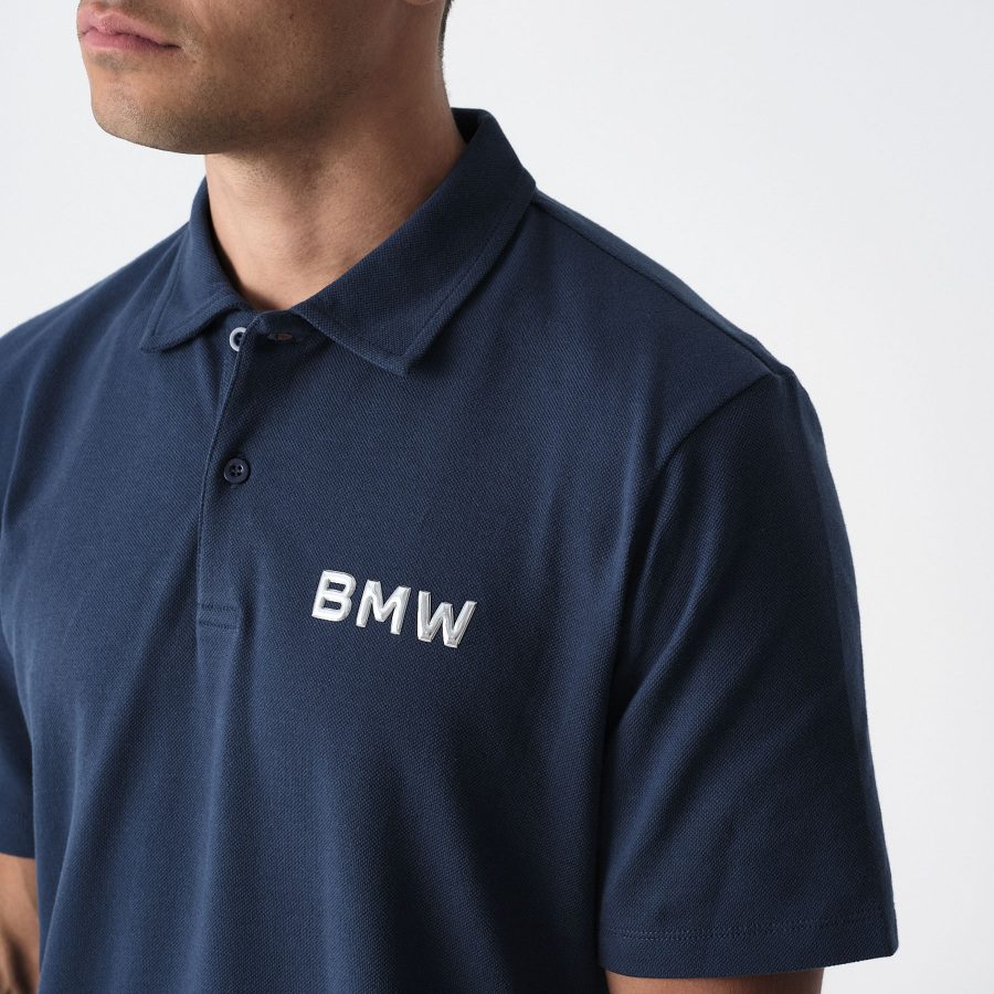 Polo BMW Wordmark, bleu, unisexe